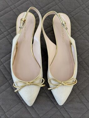 Franco Sarto Pointy Slingback Flats size 10